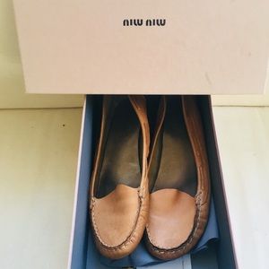 Miu Miu Tan Loafer